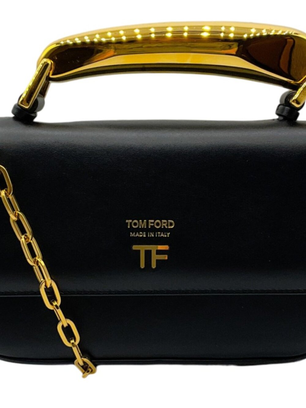 Tom Ford Black Leather Small Bianca Bag